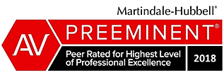 Martindale-Hubbell AV Preeminent Peer Rated 2018